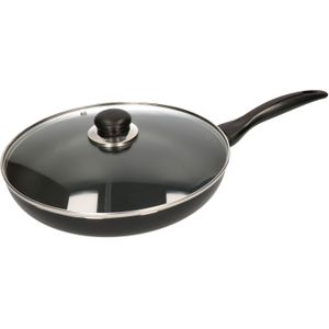 Hapjespan / braadpan met glazen deksel 28 cm - Hapjespannen / pannen - keukengerei