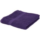 Set van 10x stuks towel City paarse handdoeken 50 x 90 cm - Badhanddoek