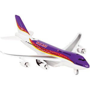 Paars model vliegtuig met licht en geluid - Speelgoed vliegtuigen