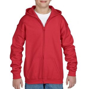 Rode sweatshirt met rits voor jongens - Vesten