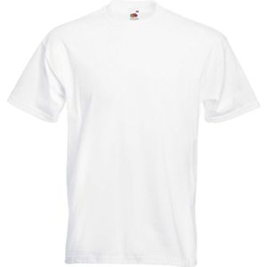 Set van 3x stuks witte t-shirts met korte mouwen voor heren, maat: 2XL (44/56) - T-shirts