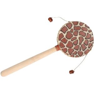 Muziekinstrument hand drum giraf 20 cm - Speelgoed trommels