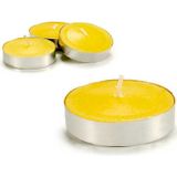 Ibergarden Citronella waxinelichtjes/theelichtjes - kaarsjes - 6 branduren - 40x stuks