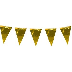 Glimmende vlaggenlijn XL goud 10 meter - Vlaggenlijnen