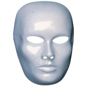 Blanco maskers van dames gezicht - Verkleedmaskers