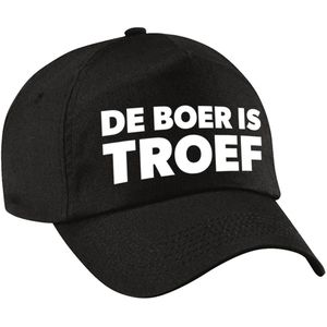Boer is troef festival pet zwart volwassenen - Verkleedhoofddeksels