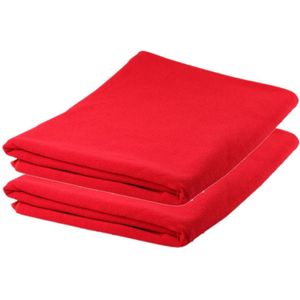 4x stuks Badhanddoeken / handdoeken extra absorberend 150 x 75 cm rood - Badhanddoek