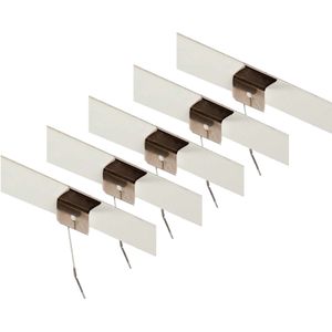 Pakket van 12x stuks systeem plafond ophang clips - Feestdecoratievoorwerp