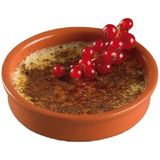 4x Creme brulee schaaltjes terracotta 13,5 cm - Hapjes schaaltjes - Tapas schaaltjes