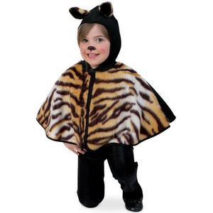 Pluche tijger poncho voor peuters - Carnavalskostuums