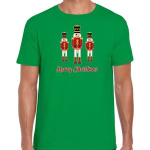 Fout kersttrui t-shirt voor heren - Notenkrakers - groen - piemel/penis - kerst t-shirts