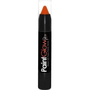 Face paint stick - neon oranje - UV/blacklight - 3,5 gram - schmink/make-up stift/potlood - Schmink