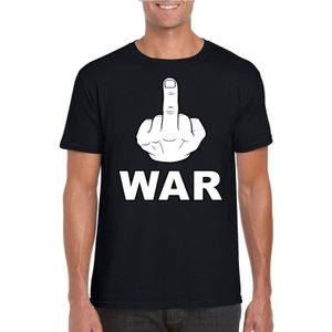 Fuck war t-shirt zwart voor heren - Feestshirts