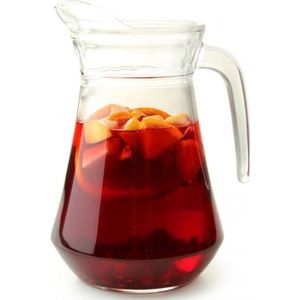 Glazen sangria schenkkan 1 liter - Wijnkannen/sangriakannen/schenkkannen