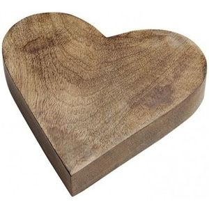 Serveerplank/dienblad hart hout 20 cm - Hart dienbladen van hout
