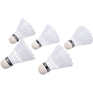 12x stuks Witte badminton shuttles - Badmintonshuttles