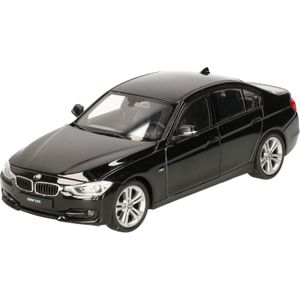 Modelauto BMW 335i sedan zwart 19 x 7 x 6 cm - Schaal 1:24 - Speelgoedauto - Miniatuurauto
