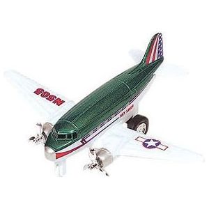 Airforce groen vliegtuigje 12 cm - Speelgoed vliegtuigen
