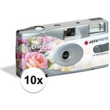 10x Wergwerpcameras/fototoestellen 27 full-colour fotos flits voor bruiloft/huwelijksfeest/vrijgezellenfeest - Wegwerpcameras