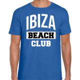 Ibiza beach club zomer t-shirt blauw voor heren - Feestshirts