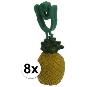 8x Ananas gewichtjes voor kleed - Tafelkleedgewichten