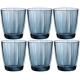 Set van 12x stuks tumbler waterglazen/drinkglazen blauw 300 ml - Drinkglazen