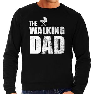 The walking dad sweater / trui zwart voor heren - Aanstaande papa cadeau truien  - Feesttruien