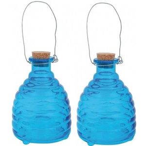 2x Wespenvanger Blauw - 14 cm - Wespenval / Wespenvanger