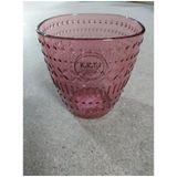 Decoris drinkglas/mok - kunststof - 250 ml - roze