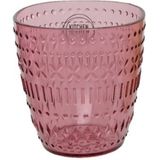 Decoris drinkglas/mok - kunststof - 250 ml - roze