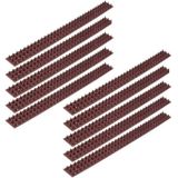 20x Antiklimstrip tegen inbraak / katten / vogels 50 x 4,5 x 1,7 cm - 10 meter - Vogelpinnen / kattenpinnen - Hekpunten