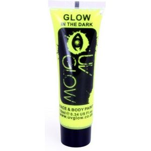 Tube glow in the dark schmink geel - Schmink