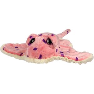 Suki Gifts Pluche Pijlstaart Rog Knuffeldier - Cute Eyes - Roze - 37 cm - Hoge Kwaliteit