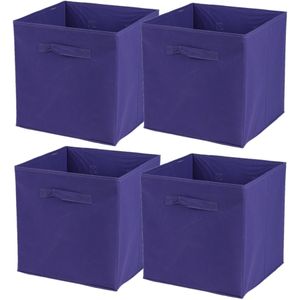 Urban Living - Opbergmand - Paars - Karton/Kunststof - 29 Liter