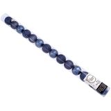 42x stuks kunststof kerstballen donkerblauw, champagne en zwart mix 3 cm - Kerstbal