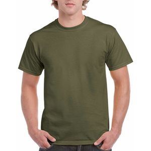 Goedkope gekleurde shirts legergroen voor volwassenen - T-shirts