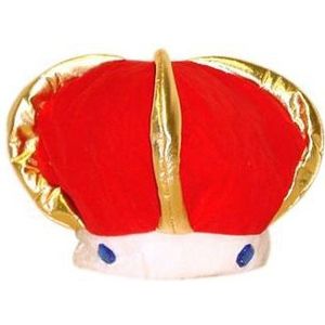 Feest hoed pluche koningskroon voor volwassenen - Verkleedhoofddeksels