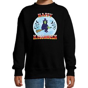 Happy Halloween heks verkleed sweater zwart voor kinderen - Feesttruien