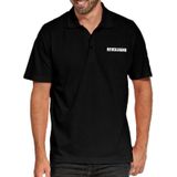 Beveiliging grote maten poloshirt zwart voor heren - security polo t-shirt XXXL