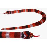 Pluche knuffel dieren Koraal slang van 150 cm - Knuffeldier