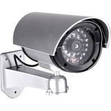 Pakket van 2x stuks dummy beveiligingscameras met LED 11 x 8 x 17 cm - Dummy beveiligingscamera