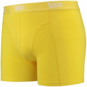 Mannen boxer geel gekleurd katoen Lemon and Soda - Sportonderbroeken