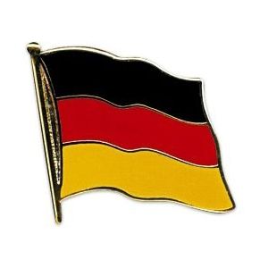 Pin broche Vlag Duitsland 20 mm - Decoratiepin/ broches