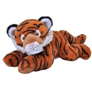 Pluche knuffel dieren Eco-kins tijger van 30 cm - Knuffeldier