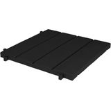 EDA Tuintegel/terrastegel - 20x - zwart - kunststof - weerbestendig - 38 x 38 cm - vlonder vloertegels