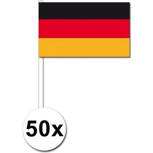 50 zwaaivlaggetjes Duitse vlag - Vlaggen