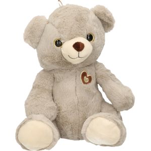 Sandy Knuffel - Teddybeer - grijs - beren knuffels - pluche - 28 cm