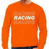 Racing supporter / race fan sweater oranje voor heren - Feesttruien