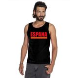 Zwart Spanje supporter singlet shirt/ tanktop heren - Feestshirts