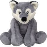 Pluche Knuffel Wolf van 20 cm - Speelgoed Knuffeldieren Wolven